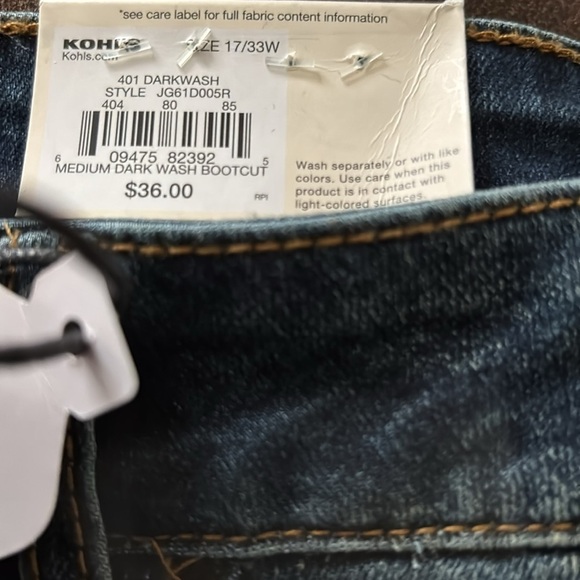 SO bootcut jeans size 17 Juniors made with recycled plastics - Picture 3 of 6